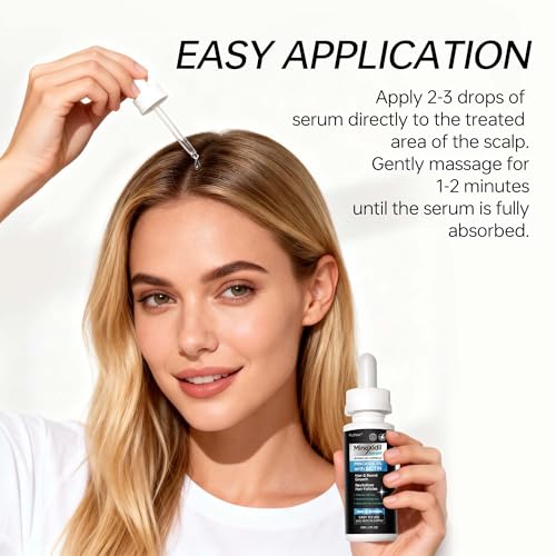 5% Minoxidil for Men, Minoxidil for Women Hair Growth Treatment, Beard Growth Serum, Biotin & Castor Oil Enriched,Strengthens Weak Roots, Repairs Thinning Hair (120ml)