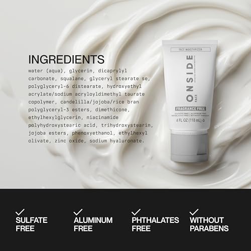 Men's Face Moisturizer - Lightweight, Hydrating, Non-Greasy 1.7 fl oz