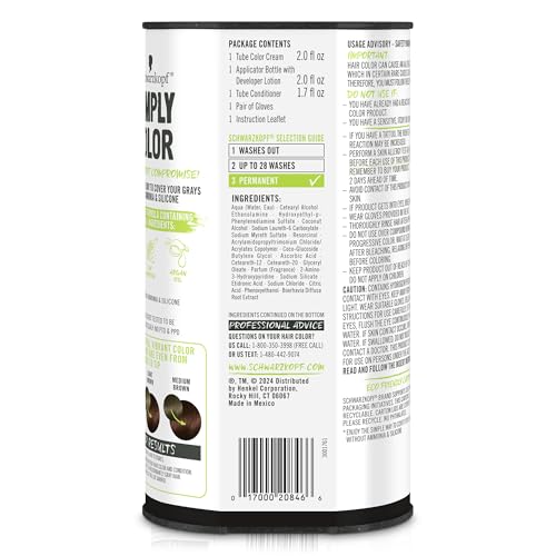 Schwarzkopf Simply Color 4.68 Chocolate Cherry Hair Dye - No Ammonia, Up to 100% Gray Coverage