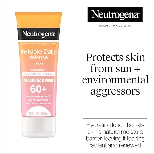 Neutrogena Invisible Daily Defense Sunscreen Lotion SPF 60+, 3 Fl Oz