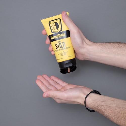 HeadBlade HeadShed Exfoliating Face & Head Scrub - 5 oz for Shaving Prep