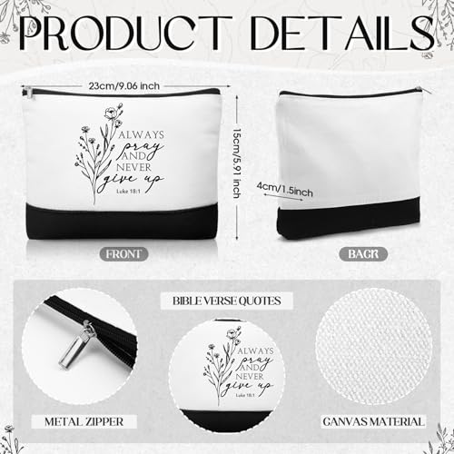 Aesthetic Christian Gifts Set - 10 Makeup Bags & 10 Mini Mirrors