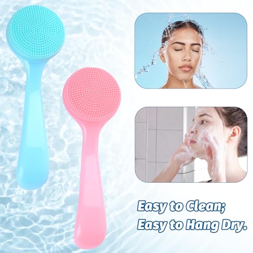 Silicone Face Brush 2-Pack - Soft Exfoliating Scrubbers for All Skin Types