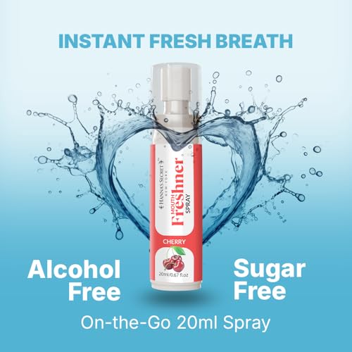 Hanna's Secret Mouth Freshener Spray - Sugar-Free Mint Breath Spray
