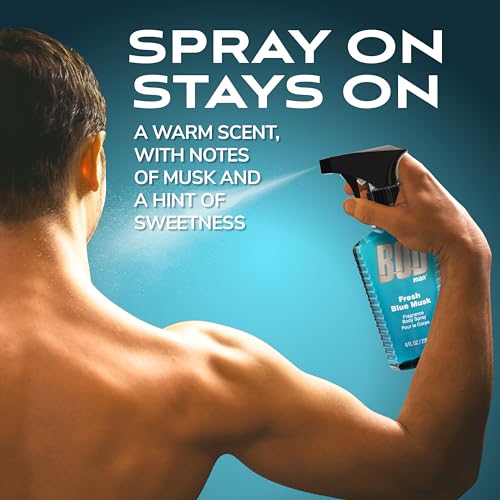 BOD Man Fresh Blue Musk Body Spray - 8 fl oz Invigorating Scent