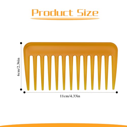 Portable Wide Tooth Comb for Curly Hair | Travel Detangling Tool