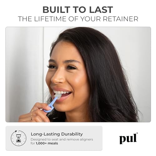 The Pultool 2-Pack Purple Invisalign Aligner Removal & Chewies Tool - Reusable
