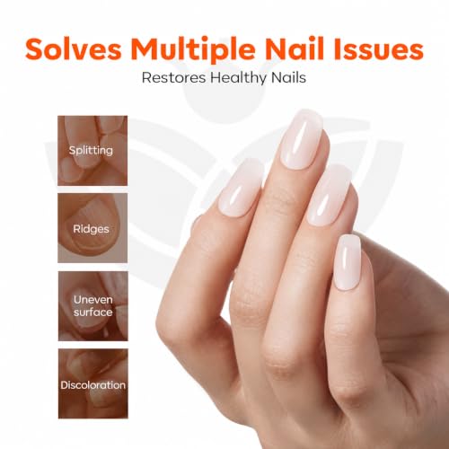 Modelones Nail Strengthener and Growth Kit - 4 Pcs Repair Polish Set