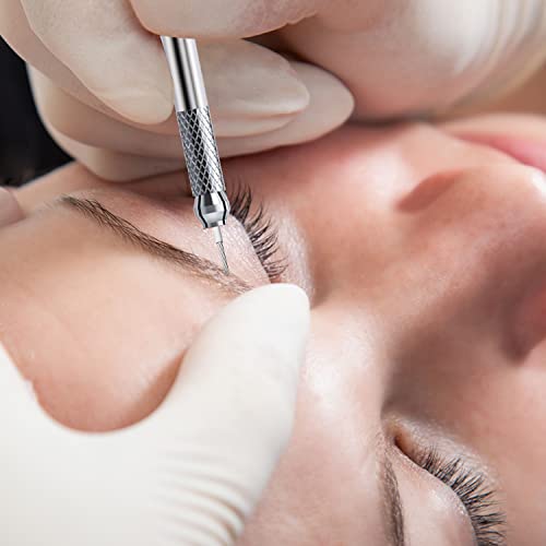 20-Pack Microblading Pens with Round Needles for Permanent Makeup