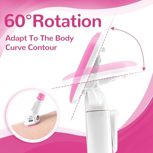 DreamGenius Pink Women's Razors - 5 Blades, 14 Cartridges & Shower Holder