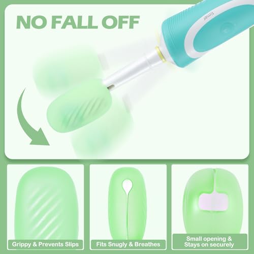 Lapfoon 6 Pack Silicone Toothbrush Covers - Universal Fit & Hygienic