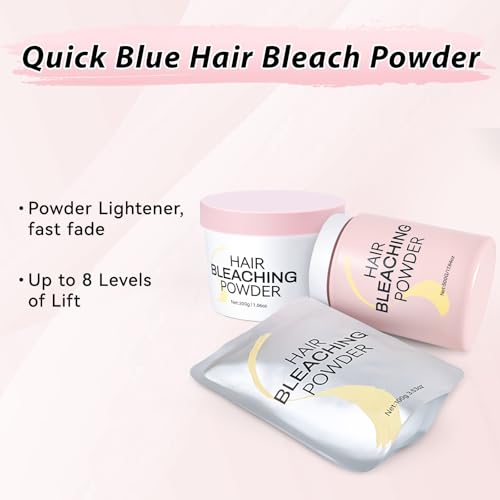 JUANCHI Professional Hair Bleach Powder 200g - Lifts Up to 8 Levels