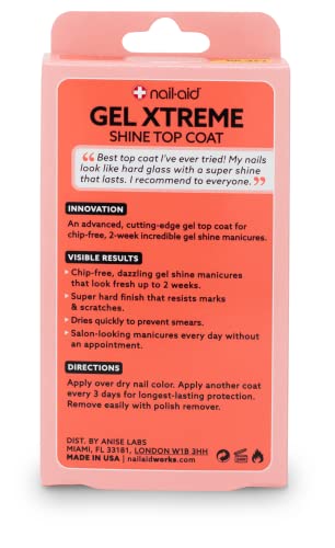Nail-Aid Ceramide Extreme Thickener & Gel Top Coat, 2 Count