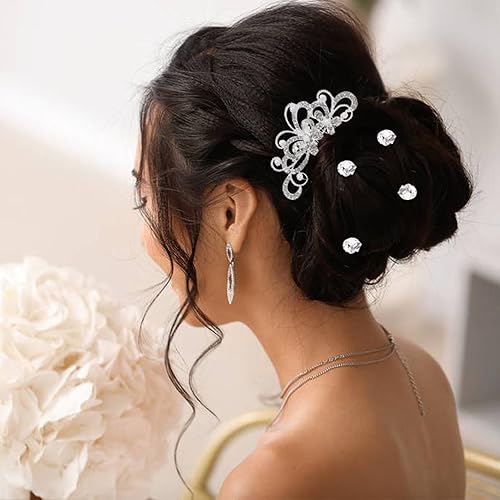 Cinaci 40-Pack Rhinestone Bridal Hair Accessories Set