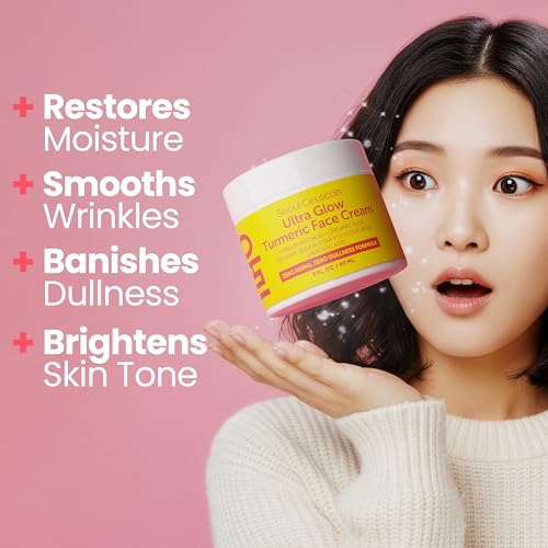 SeoulCeuticals Turmeric Face Cream for Glowing Skin - 2oz