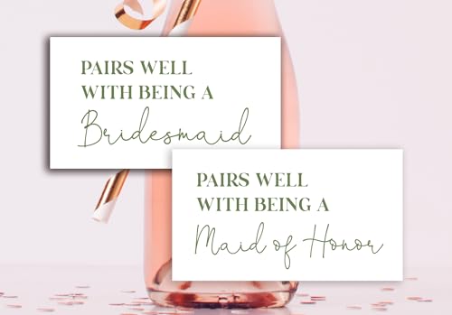 Bridesmaid Proposal Mini Champagne Bottle Labels - Set of 12