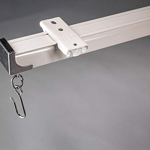 3-Piece Aluminum Ceiling Mount Brackets for Curtain Tracks