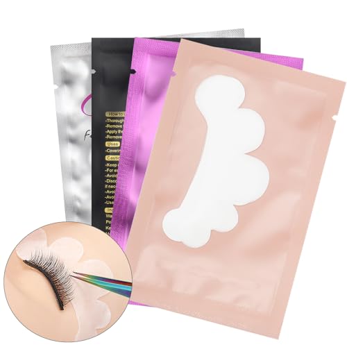 Pink Gel Pads for Eyelash Extensions 100 Pairs - Under Eye Masks for Lash Professionals