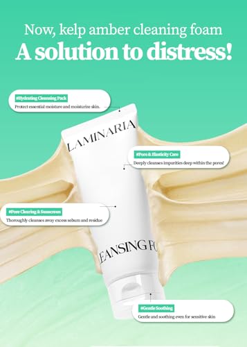 Hydrating Deep Facial Cleanser for Women with Seaweed & Hyaluronic Acid - 4.05 Oz