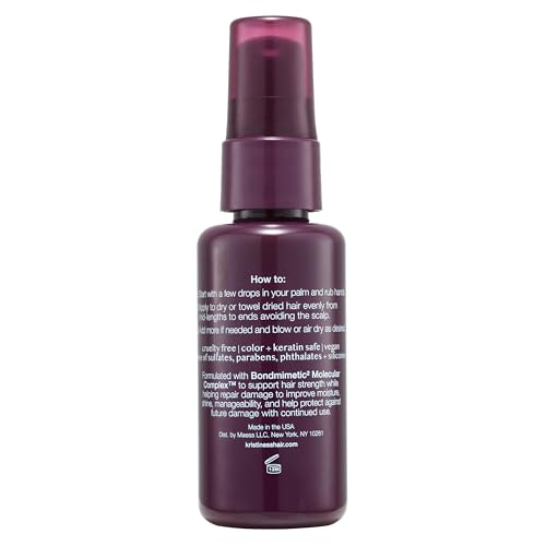 Kristin Ess Peptide Restore Fortifying Hair Serum 1.7 fl oz - Damage Repair & Heat Protectant