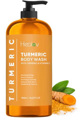 Healov Turmeric Body Wash – Natural Skin Brightening Soap