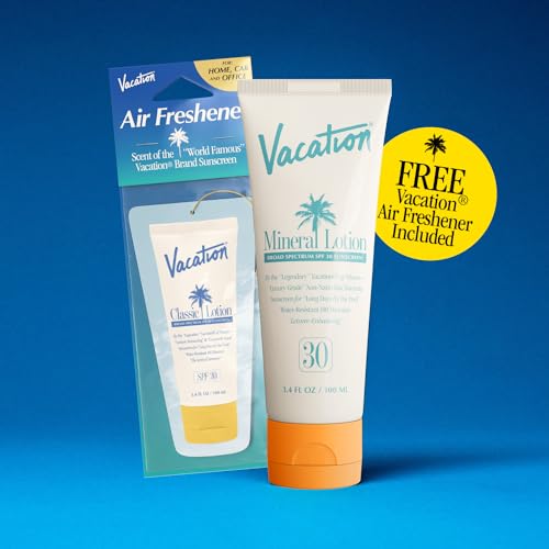 Vacation Mineral Sunscreen Lotion SPF 30 - Non-Nano Zinc, 3.4 oz