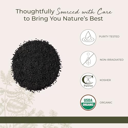Starwest Botanicals Organic Nigella Seeds, Non-GMO - Bulk 1 lb Bag