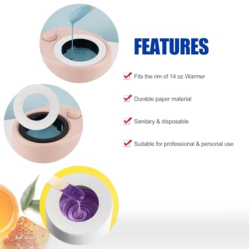 20 Pack Wax Warmer Protective Collars - Universal 4.2in Inner Dia 7.1in Outer Dia