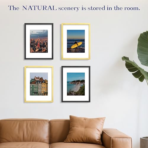 Minimalist Gold 11x17 Picture Frame for Wall & Tabletop Display