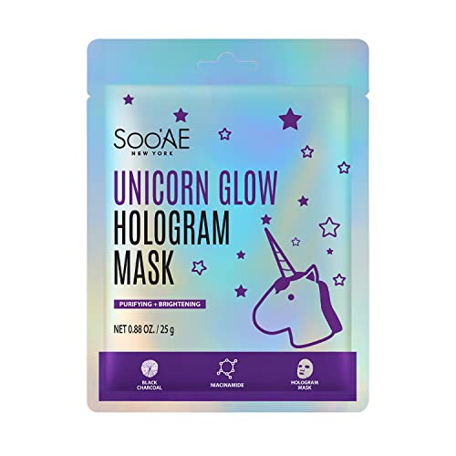 Soo’AE Unicorn Glow Hologram Mask - 12 Count Brightening Sheets