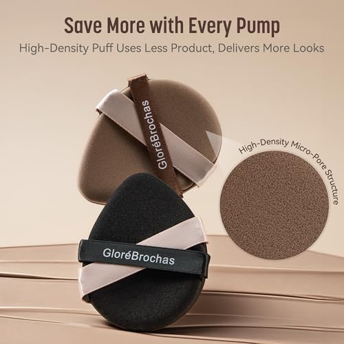 GloréBrochas Makeup Sponge Set - 4 Pack Dual-Sided & Latex-Free