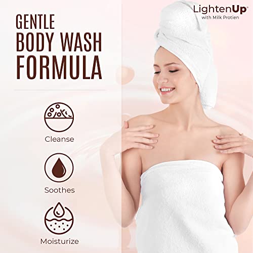 OMIC Lighten-Up Lactic Acid Body Wash - Exfoliating Shower Gel 33.8 fl oz