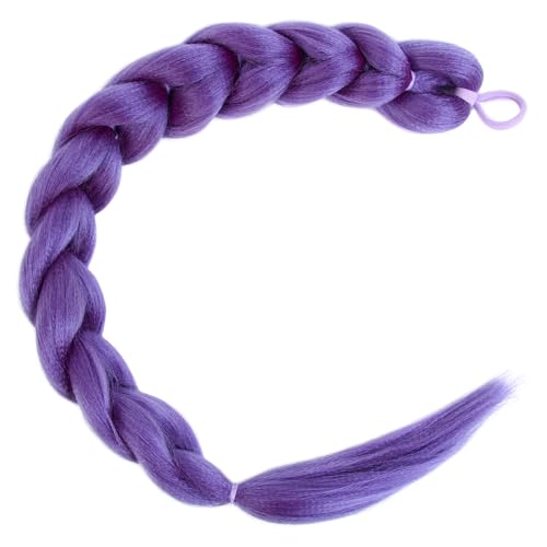 24 Inch Light Purple Braided Ponytail Hair Extension - SECPOCPONY