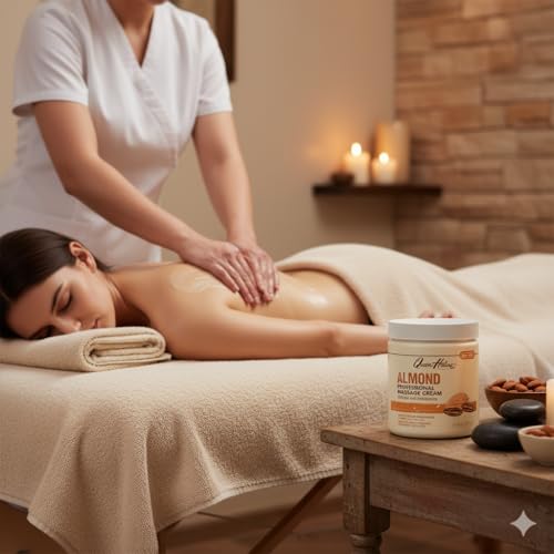Queen Helene Almond Professional Massage Cream - 15 oz Hydrating Lotion for Smooth Skin