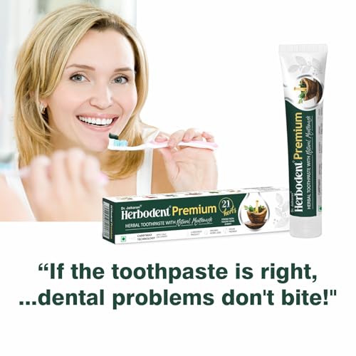 Herbodent Premium Neem Toothpaste with 21 Organic Herbs - 5.82oz