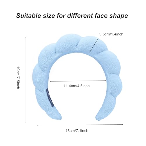 TYSSELY Spa Headband for Women - Soft Terry Cloth Hair Accessory
