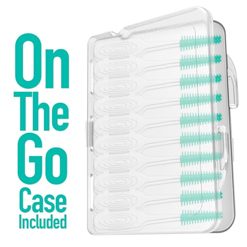 Dr. Emma Mint Dental Picks - Soft Rubberized Floss Picks, 100 Ct (Pack of 4)