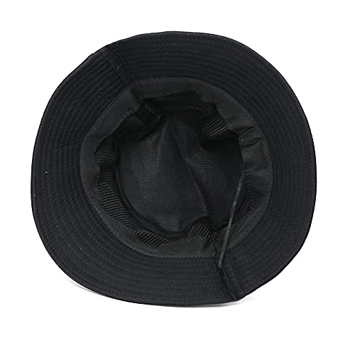 XYIYI Embroidery Cotton Bucket Hat for Women & Girls - American Flag Black, One Size