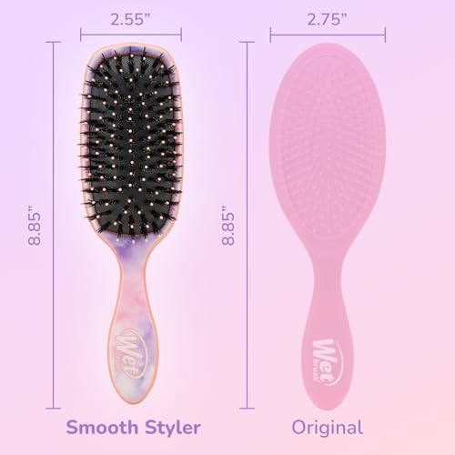 Wet Brush Shine Enhancer Paddle Hair Detangler Brush with Argan Oil