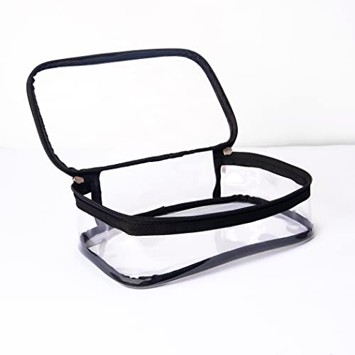 Jula Vance TSA Approved Clear PVC Toiletry Bag - Waterproof Travel Pouch