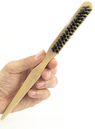 Professional Teasing Hair Brush with Tail & Boar Bristles for Volume & Shine