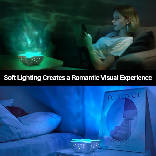 AmmToo Northern Lights Projector - Starfish Ocean Wave Night Light