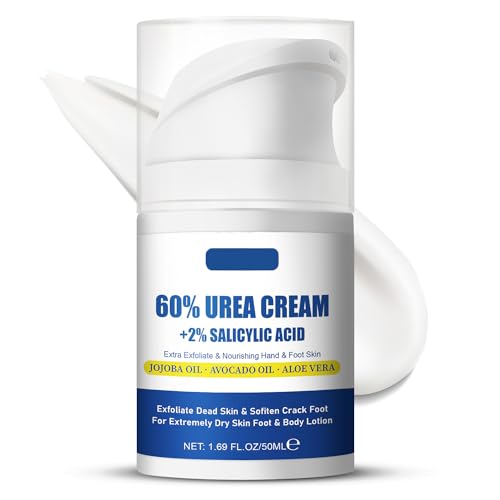 Grospe Urea 60% & Salicylic Acid Foot Cream 1.69oz Hydrating & Exfoliating Moisturizer