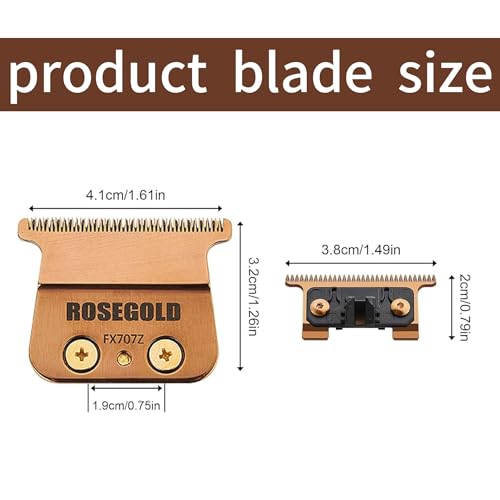 FX707Z DLC Replacement T-Blade for BaBylissPRO FX787 & FX726 - Rose Gold