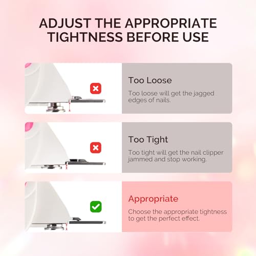 Professional Acrylic Nail Clippers with Adjustable Length Dial