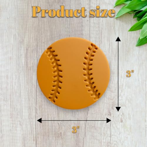 Baseball & Softball Cookie Cutter with Stitching Stamp – 3x3 Inch