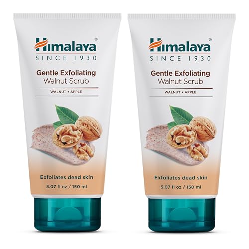 Himalaya Gentle Exfoliating Walnut Face Scrub 5.07 Fl Oz (Pack of 2)