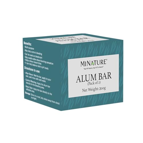 Mi Nature Potassium Alum Bar (2 Pack) - Natural Skin Astringent & Odor Control