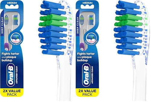 Oral-B Indicator Contour Clean Toothbrushes, Medium - 2 Pack