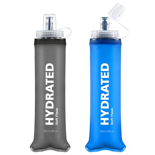 WEMEET 24oz Collapsible Soft Water Bottle, BPA-Free, 2-Pack